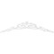 Ekena Millwork Pitch Baile Architectural Grade PVC Gable Pediment, 48"W x 10"H x 1"P (5/12) GPP048X010X100BAI - alternate 3